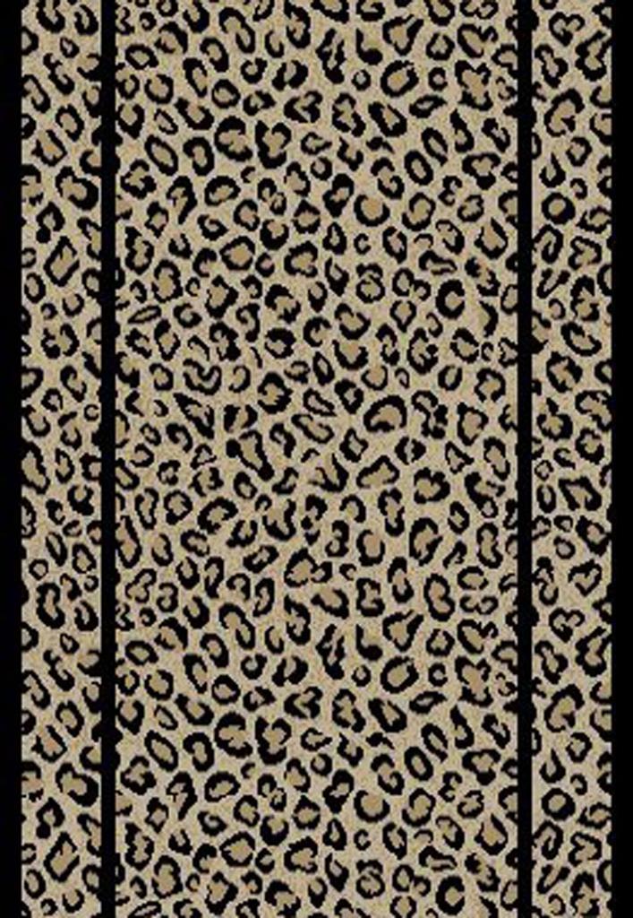 Concord Global Trading Jewel 4492 Leopard Beige 2'3" (27") Wide Hall and Stair Runner
