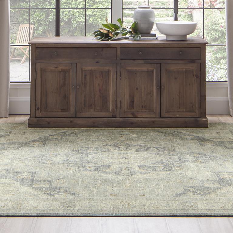 Karastan Adalia RG848-078 Kumra Dark Gray Area Rug - Carpet & Tile