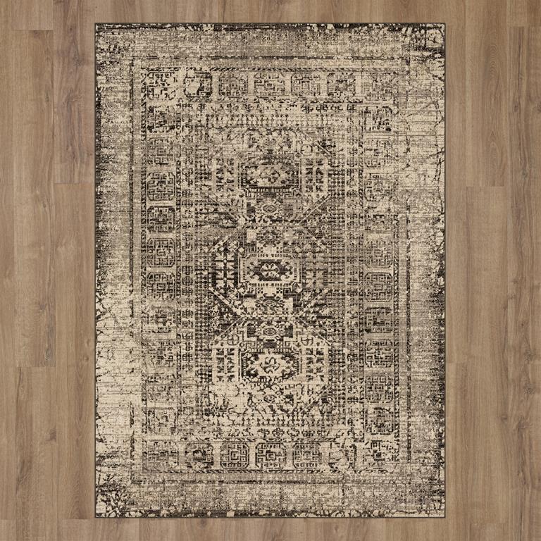 Karastan Estate 92315-90082 Malvern Gray Area Rug on Floor Background