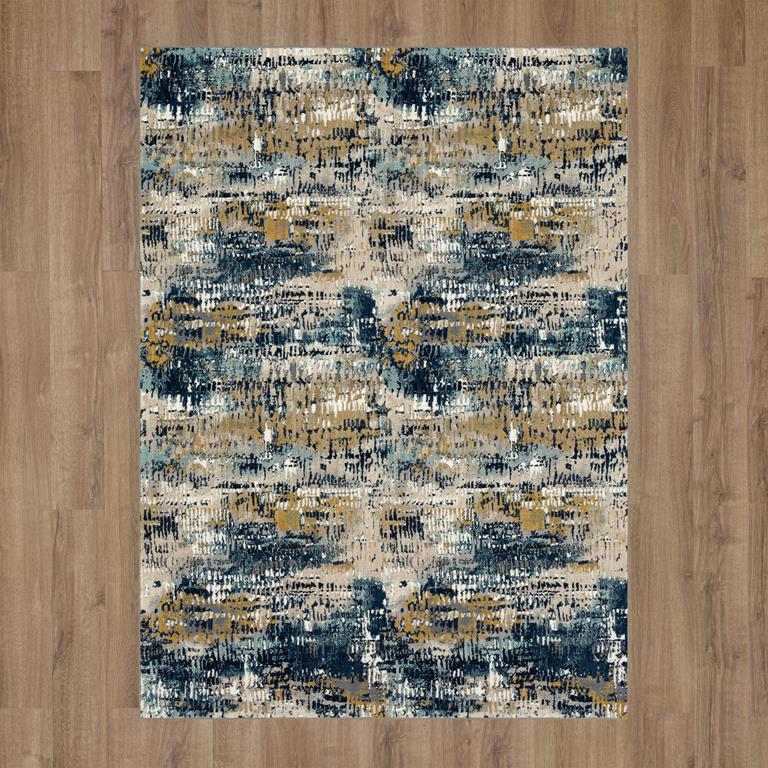 Vanguard 92361-50150 Placid Majolica Blue Area Rug by Drew & Jonathan Home on Floor Background