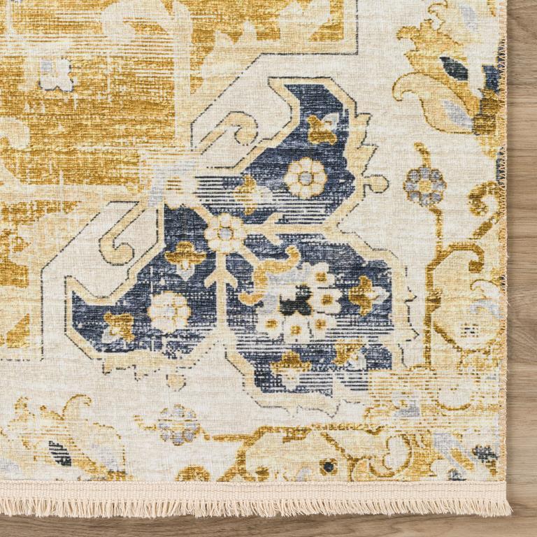 Dalyn Marbella MB3 Gold Area Rug Corner