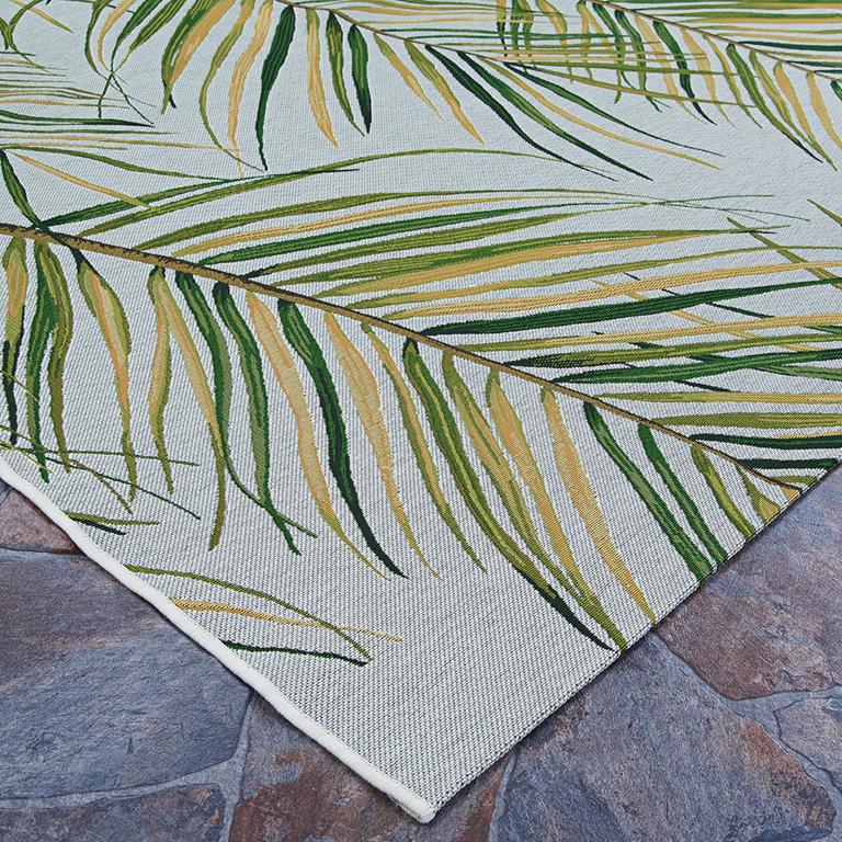 Couristan Dolce 7508-0020 Bamboo Forest Frost Area Rug Corner