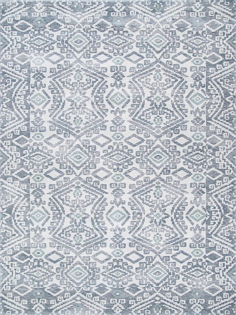 Couristan Everest 6374-6757 Bohemia Greystone Lime Area Rug