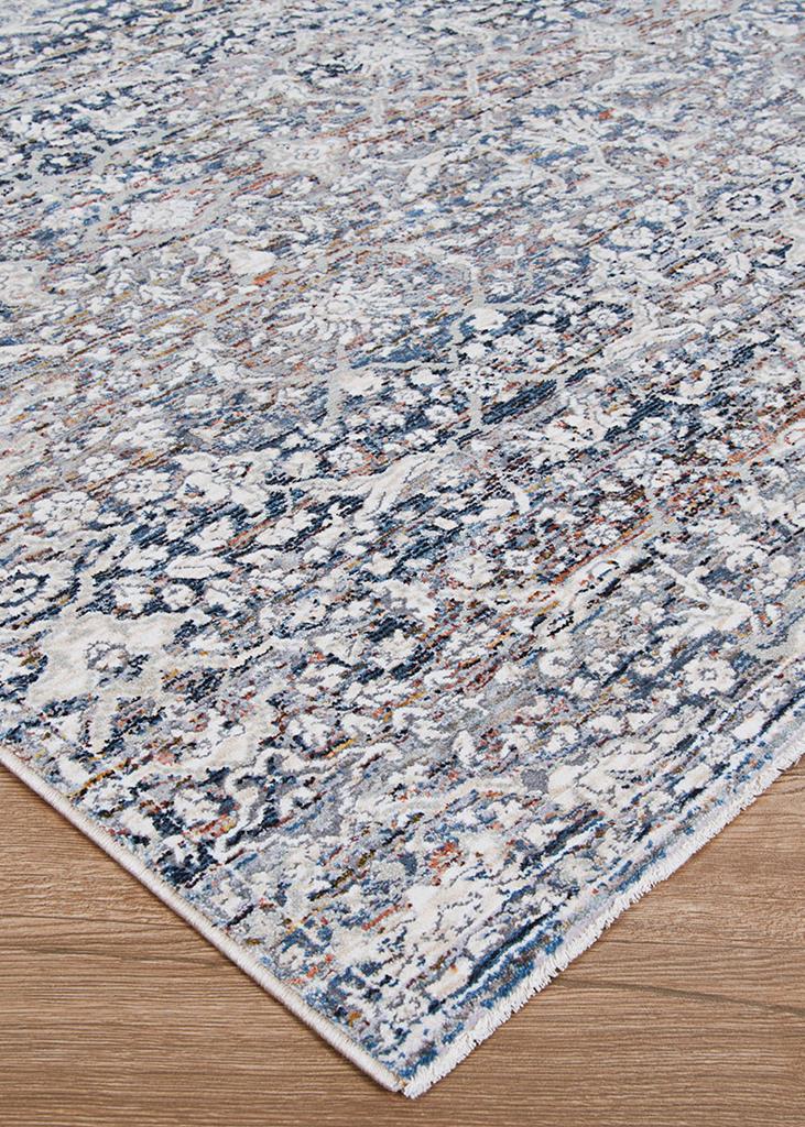 Couristan Luxor 8268-0120 Ludvig Multi Antique Beige Ocean Area Rug Corner