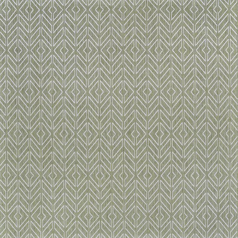 Couristan Recife 1318-4412 Cabana Tile Sage Leaf Ivory Square Rug