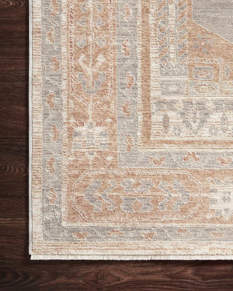 Carlisle CAR-06 Slate Taupe Area Rug - Magnolia Home by Joanna Gaines Corner