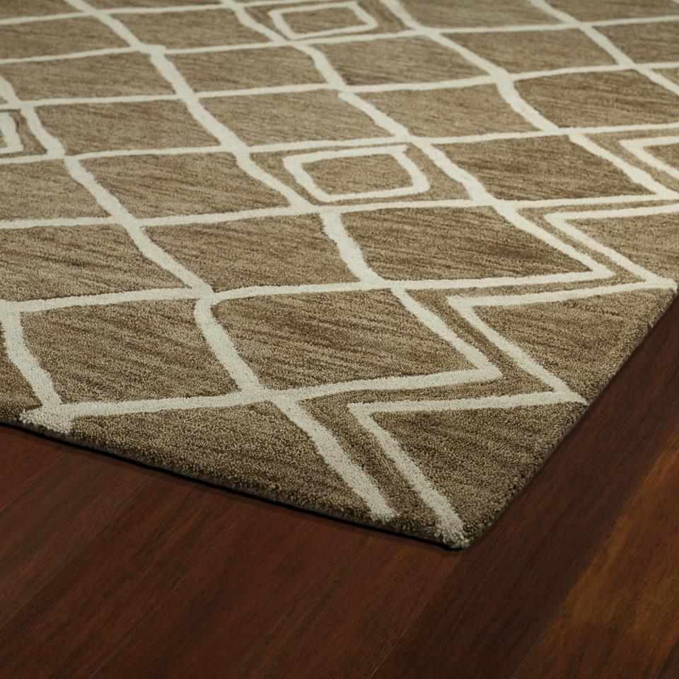 Kaleen Casablanca CAS04-49 Brown Area Rug Corner