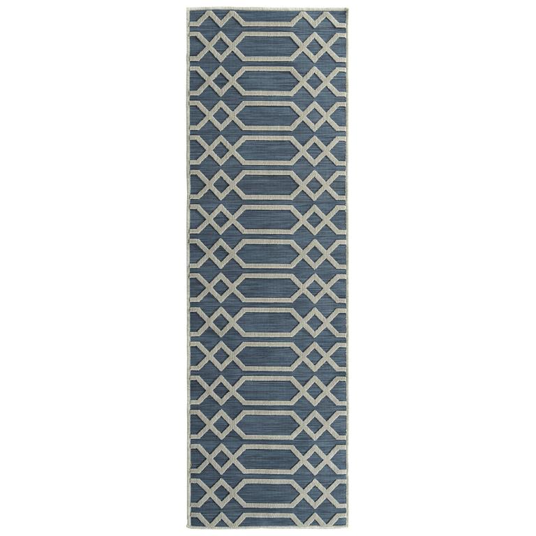 Kaleen Cove COV06-17 Blue Runner Area Rug