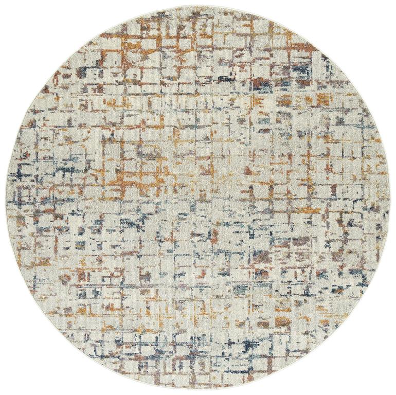 Kaleen Dasha DSH07-01 Ivory Round Area Rug