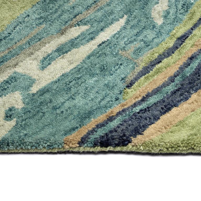 Kaleen Marble MBL09-50 Green Area Rug Edge