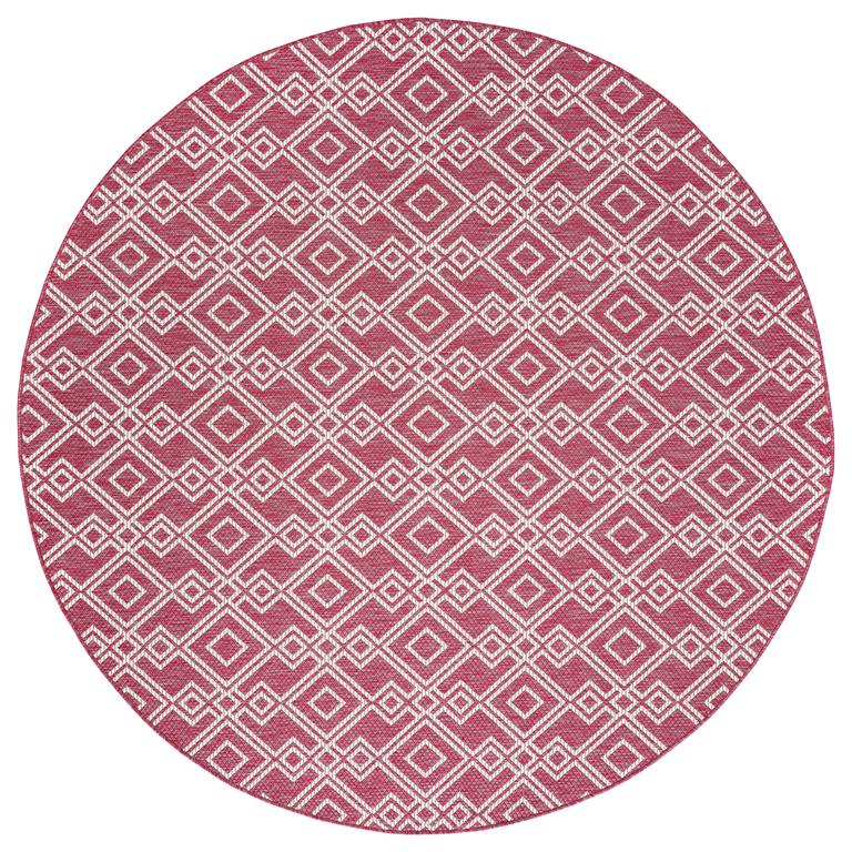 Kaleen Soleri SLR01-92 Pink Round Area Rug