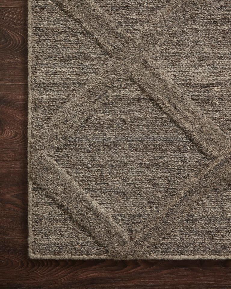 Hunter HUN-01 Grey Area Rug - Magnolia Home by Joanna Gaines Corner