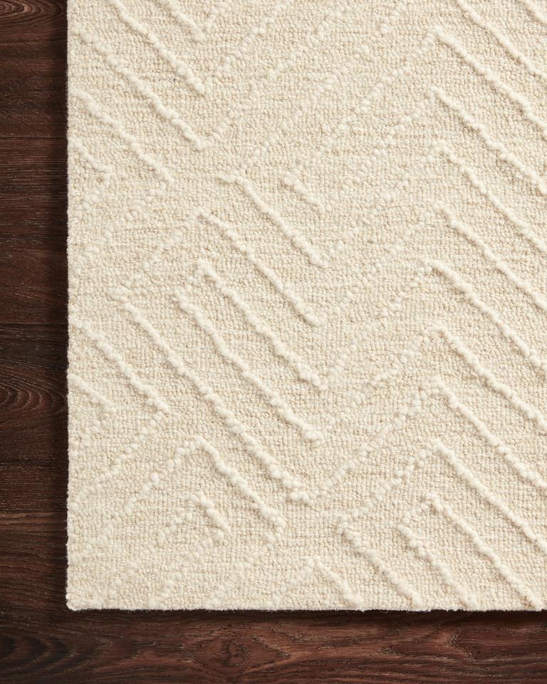 Sarah SAR-03 Ivory Area Rug - Magnolia Home by Joanna Gaines Corner