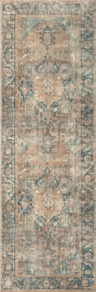 Loloi II Margot MAT-02 Terracotta Lagoon Runner Area Rug