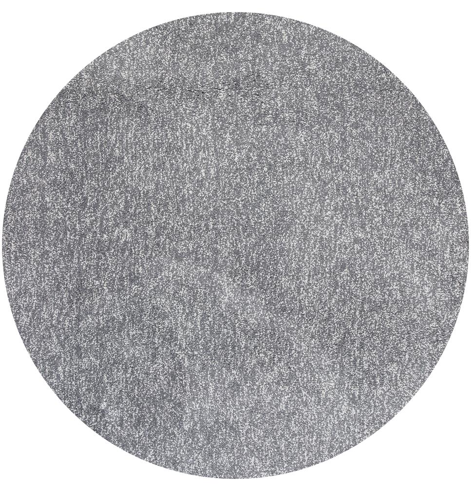 Kas Bliss 1585 Grey Heather Shag Round Area Rug