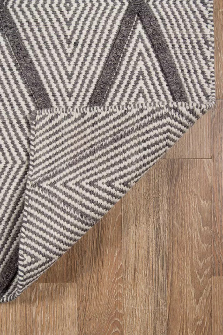 Erin Gates by Momeni Langdon LGD-3 Spring Charcoal Area Rug Backing