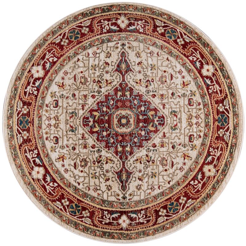 Momeni Lenox LE-02 Red Round Area Rug