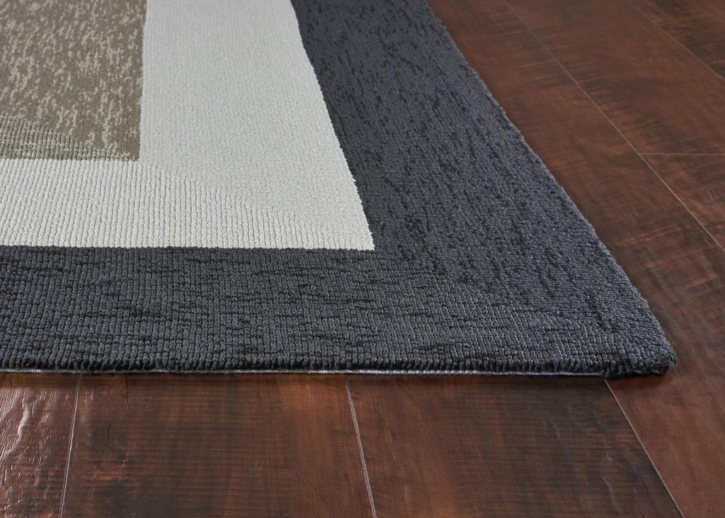 Kas Libby Langdon Hamptons 5228 Charcoal Highview Area Rug Corner