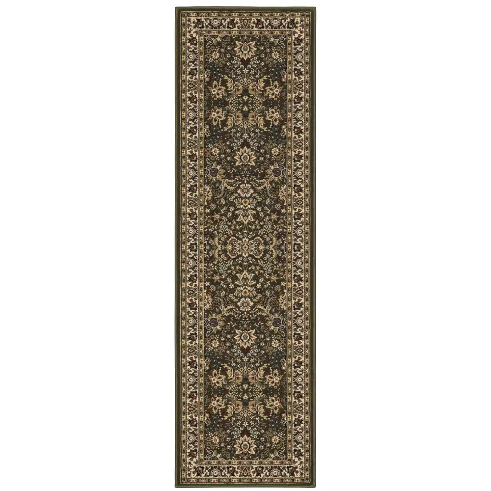 Ariana 213G Green Runner Area Rug by Oriental Weavers Runner