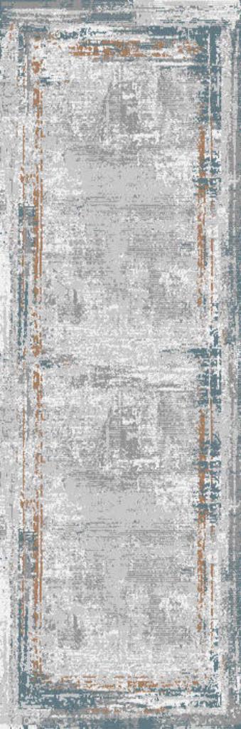 Dynamic Rugs Astro 3951-957 Grey Blue Runner Area Rug