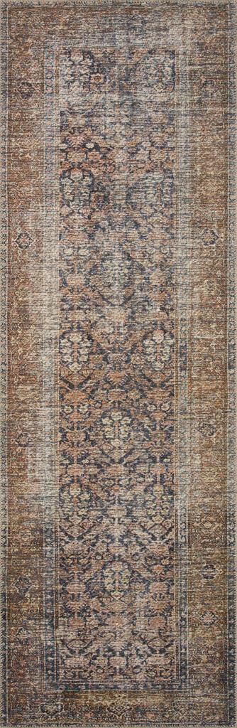 Billie BIL-01 Ink Salmon Runner Area Rug