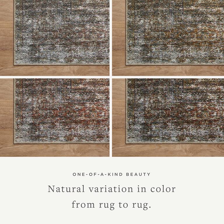 Billie BIL-06 Tobacco Rust Area Rug Color Variation