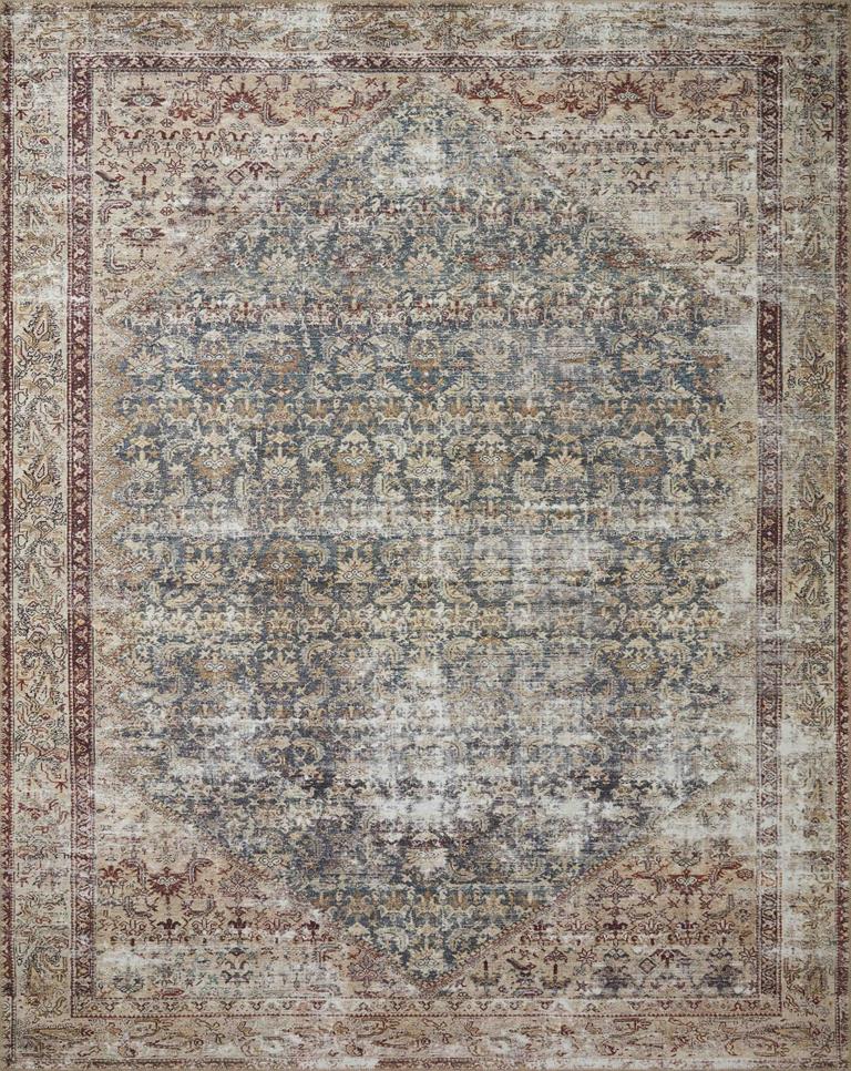 Georgie GER-04 Teal Antique Area Rug - Amber Lewis x Loloi