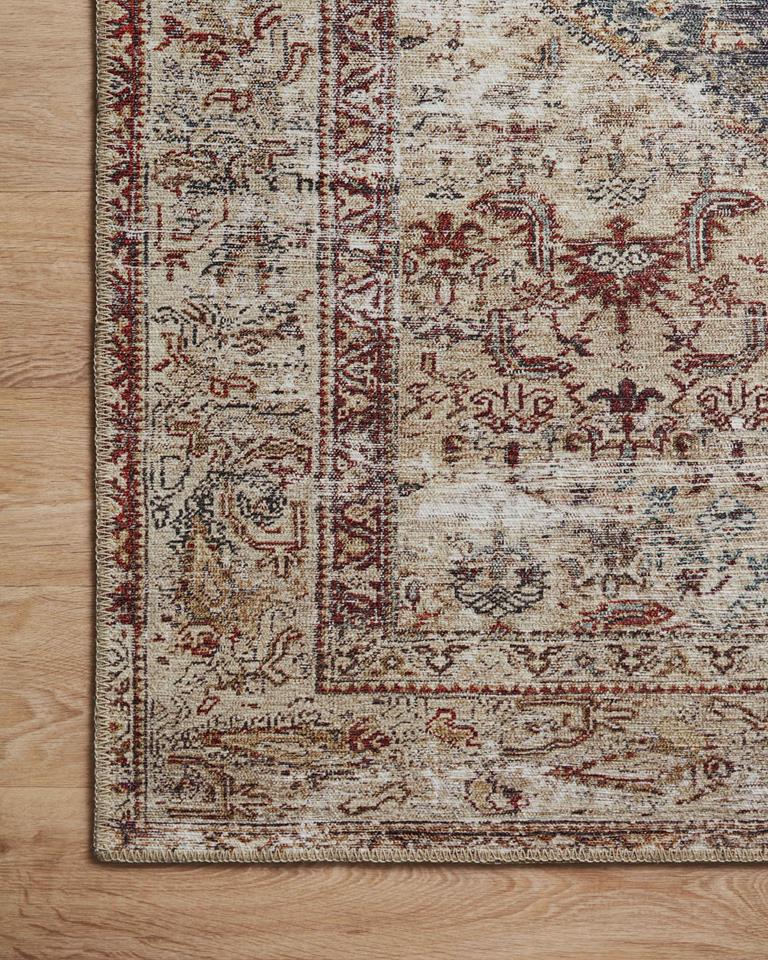 Georgie GER-04 Teal Antique Area Rug - Amber Lewis x Loloi