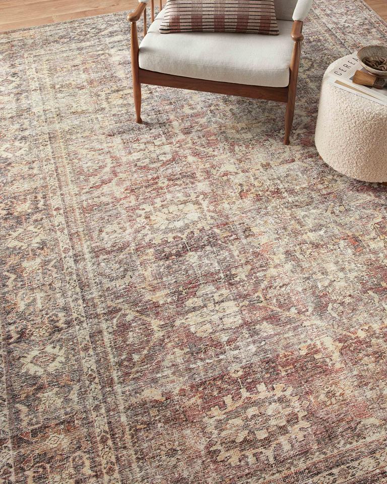 Georgie GER-06 Bordeaux Antique Area Rug Lifestyle Scene