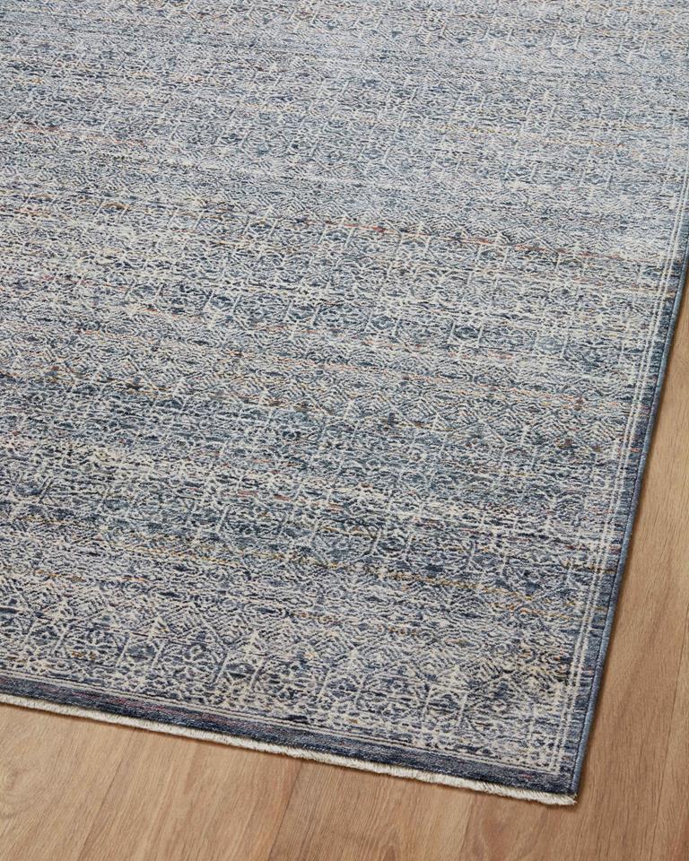 Zuma ZUM-01 Denim Ivory Area Rug - Amber Lewis x Loloi - Carpet