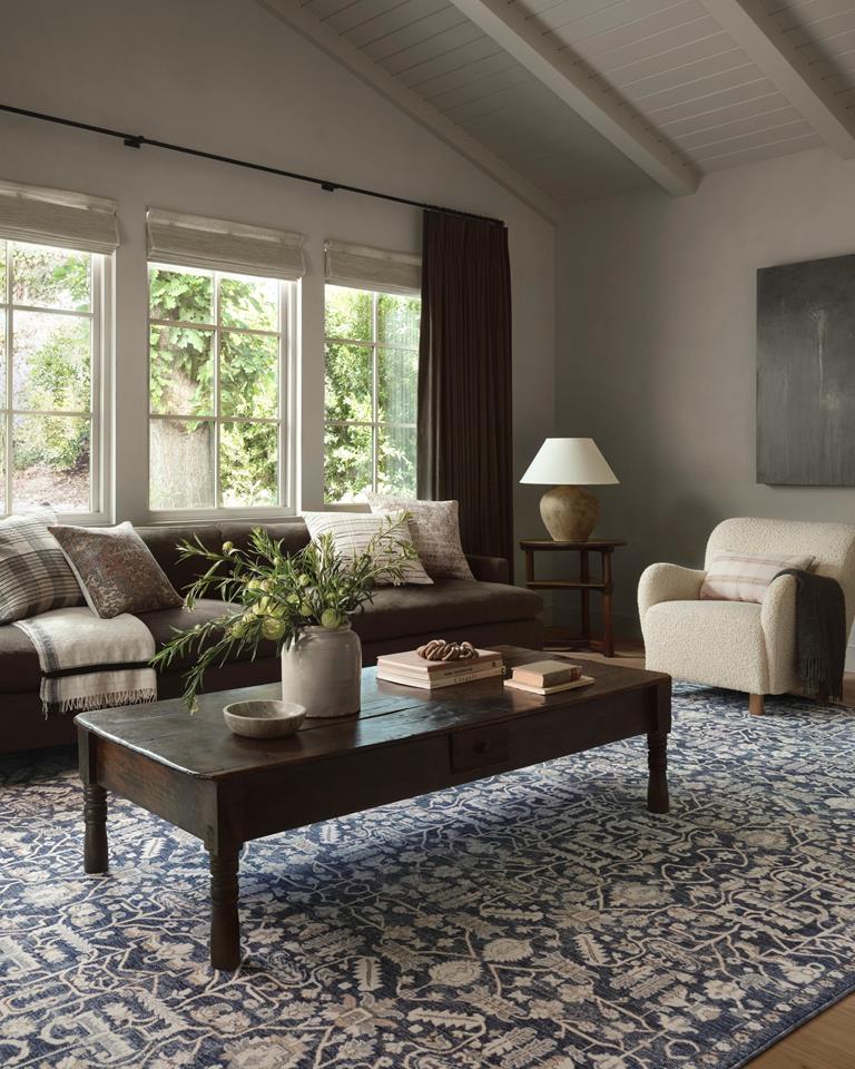【新品未開封】VAULTROOM LOGO RUG Zuma ZUM-02 Blue Ivory Area Rug - Amber Lewis x Loloi