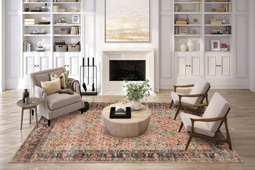 Dalyn Jericho JC10 Linen Area Rug Room Scene 2