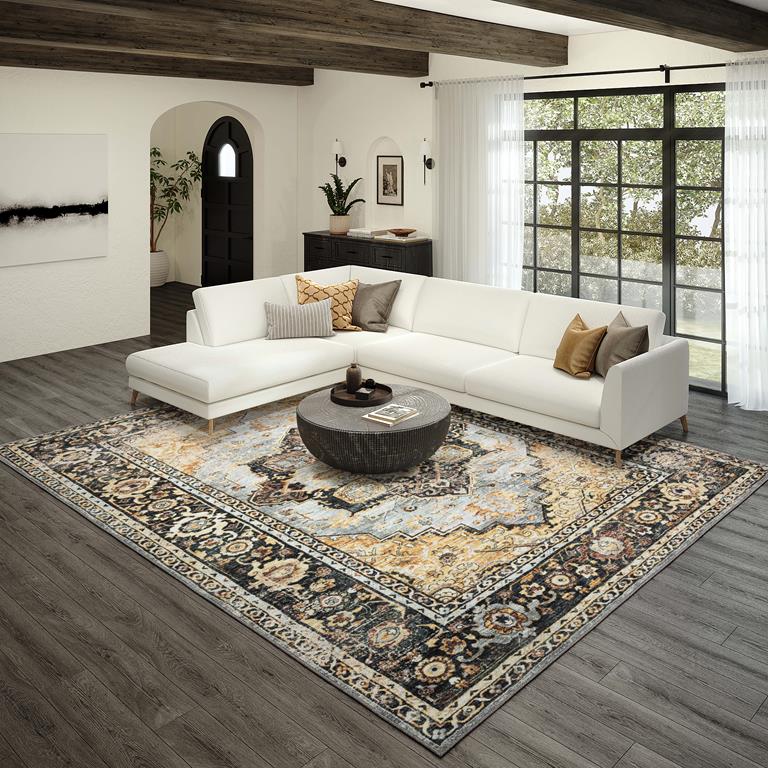 Dalyn Jericho JC2 Pewter Area Rug - Carpet & Tile Mart