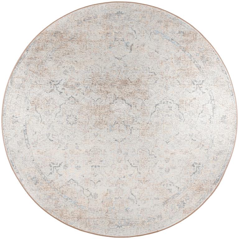 Dalyn Jericho JC3 Pearl Round Area Rug