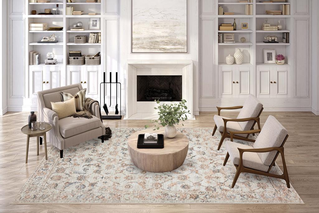 Dalyn Jericho JC4 Linen Area Rug Room Scene 2