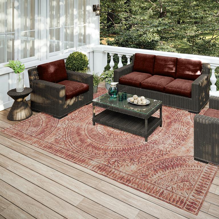 Dalyn Sedona SN7 Spice Area Rug Room Scene