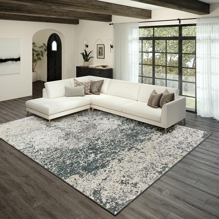 Dalyn Winslow WL3 Graphite Area Rug Room Scene 2