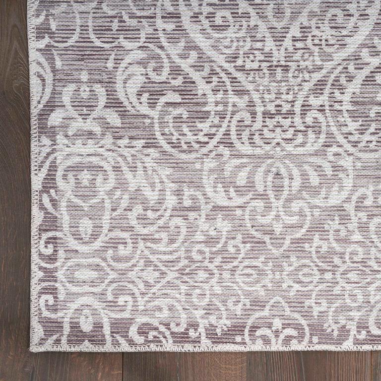 Nourison Waverly WAV30 Washables Collection WAW03 Stone Area Rug Corner