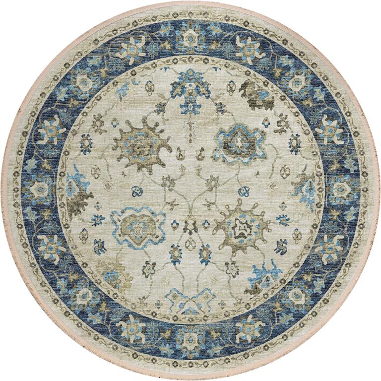 Dalyn Marbella MB6 Flax Round Area Rug