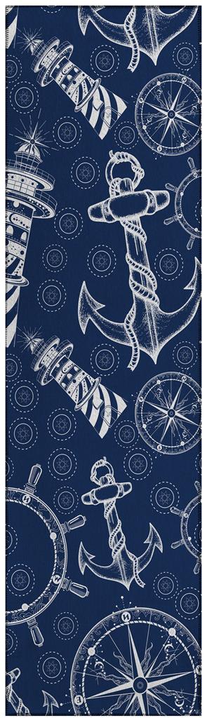 Dalyn Harbor HA9 Navy Runner Area Rug