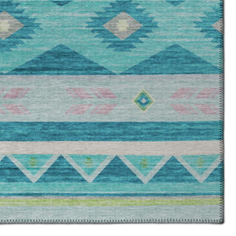 Dalyn Phoenix PH3 Teal Area Rug Corner