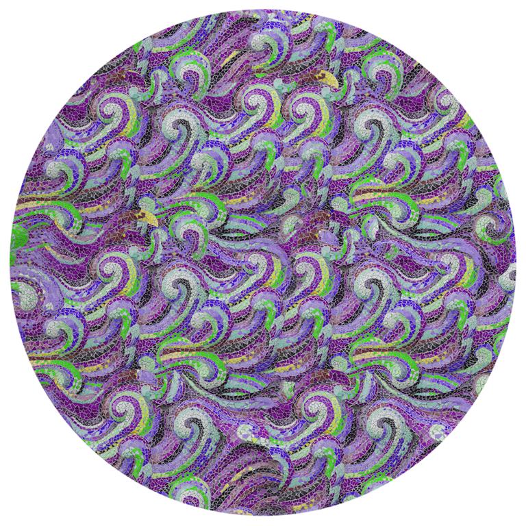 Dalyn Seabreeze SZ14 Violet Area Rug Round Image