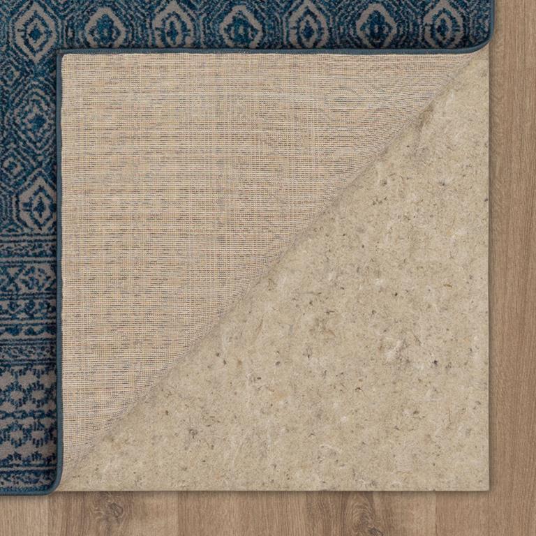 Karastan Minuet 92430-50150 Majolica Blue Area Rug by Bobby Berk Backing