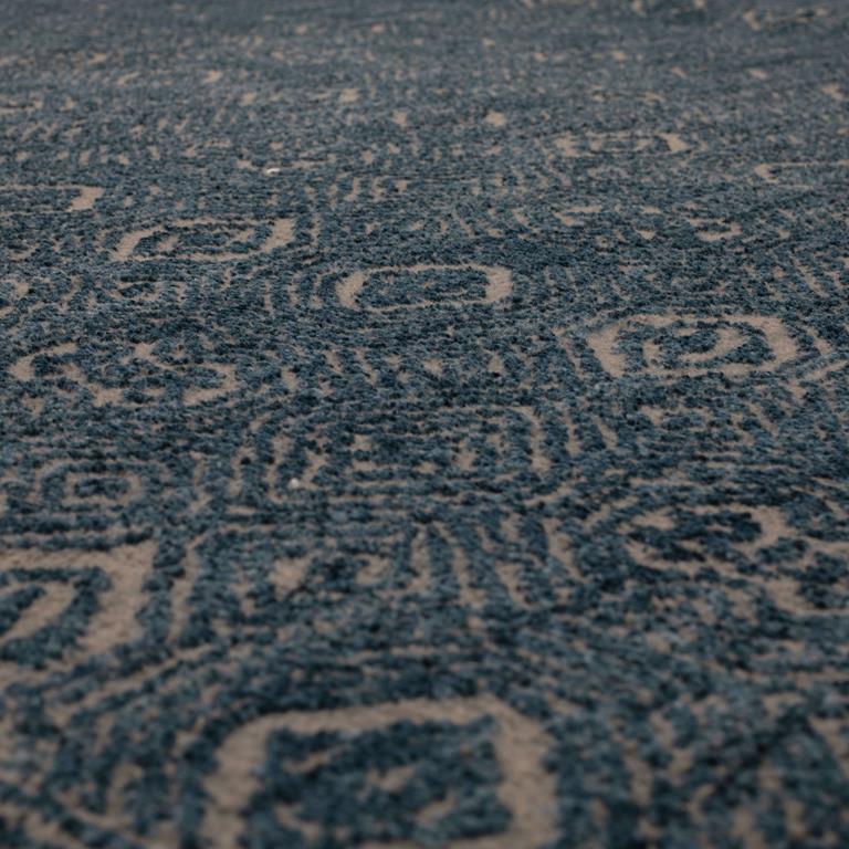 Karastan Minuet 92430-50150 Majolica Blue Area Rug by Bobby Berk Detail