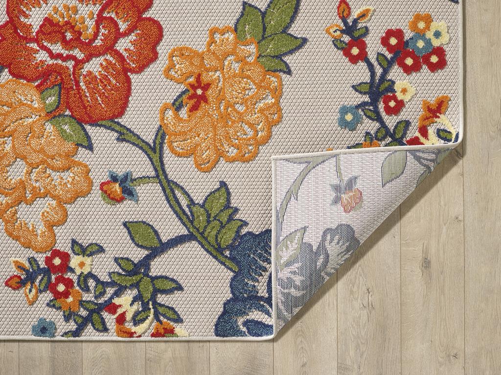 Kas Calla 6937 Ivory Floral Vine Area Rug