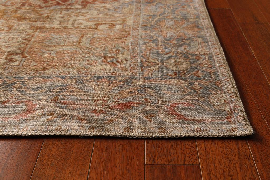 Kas London 4801 Rust Blue Serena Area Rug | Carpetmart.com