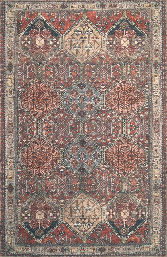 Kas London 4807 Multicolor Panel Area Rug