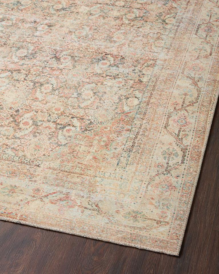 Loloi II Adrian ADR-01 Natural Apricot Area Rug Angle 2