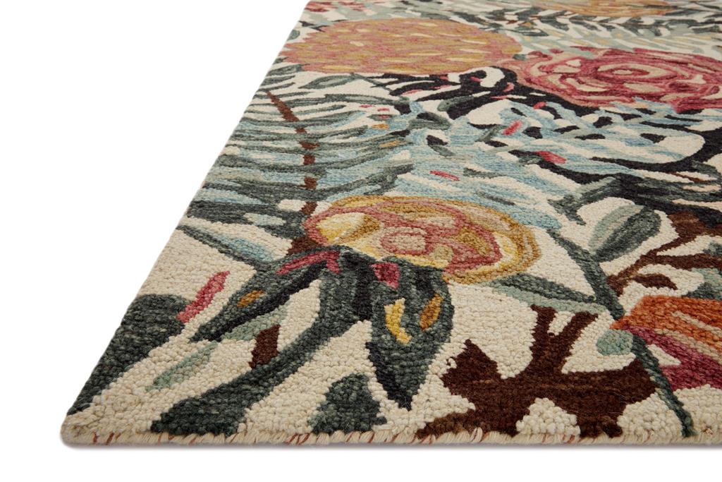 Loloi Belladonna BLM-02 Ivory Lagoon Area Rug Angle