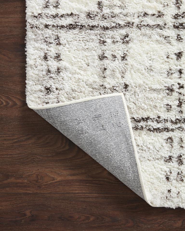 Loloi II Bliss Shag BLS-03 Cream Grey Area Rug | Carpetmart.com